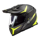 LS2 MX436 Pioneer Evo Router Adventure Helmet - Matte Black / Hi-Vis Size XS 53cm 54cm