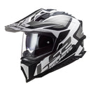 LS2 MX701 Explorer Alter Helmet HPFC 06 - Matte Black / White Size Large 59 60cn