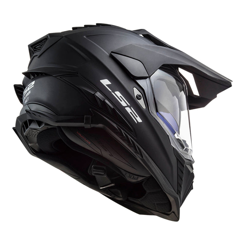 LS2 MX701 Explorer Helmet - Matte Black Size 2XL 63 64cm