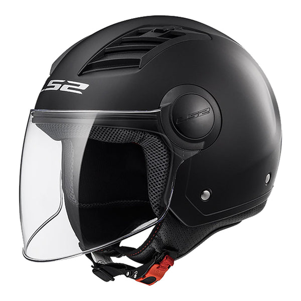 LS2 OF562 AIRFLOW MATTE BLACK Open Face Helmet Size Medium 57cm 58cm