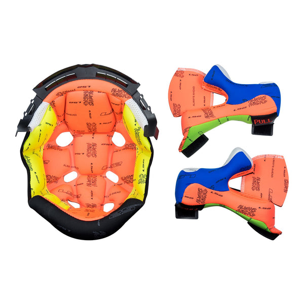 LS2 MX470 SUBVERTER LINER/CHEEK PAD SET COLOURFUL XL