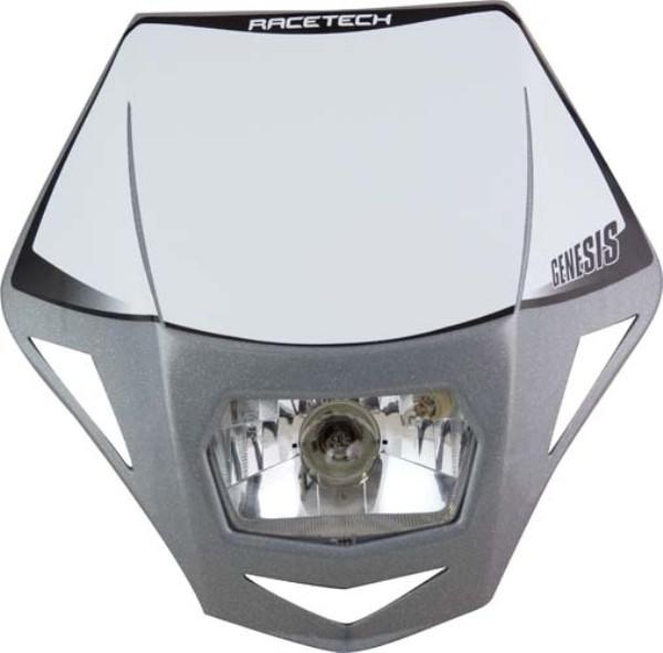 Rtech Headlight Genesis E9 Cert-Street Use Park Light&Halogen Ba20D 12V 35W Bulb&Holders&Fork Stra