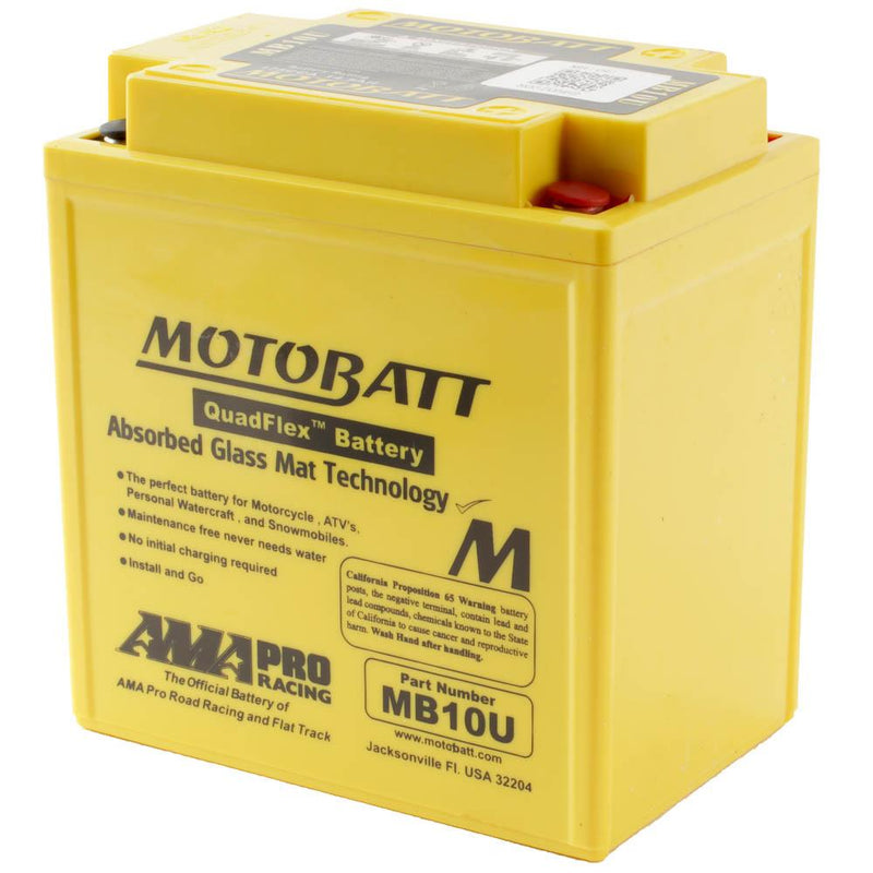 MB10U MOTOBATT QUADFLEX BATTERY (4PCS/CTN)