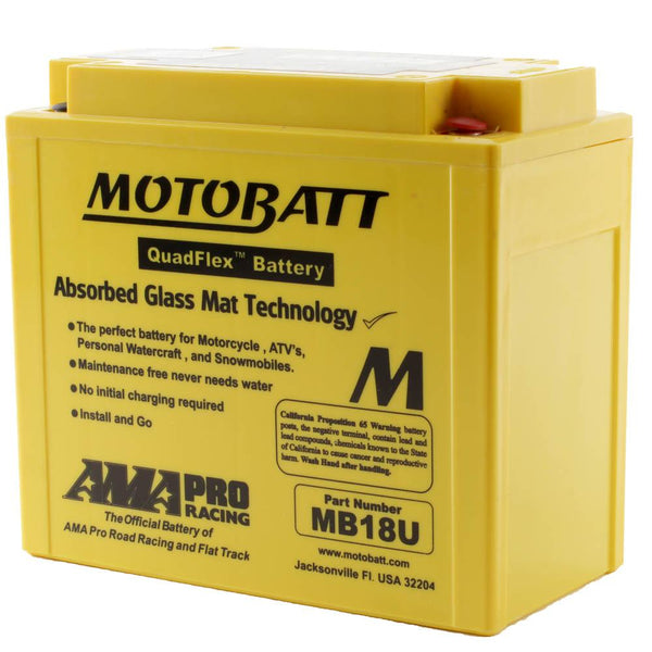 MB18U MOTOBATT QUADFLEX BATTERY (4PCS /CTN)