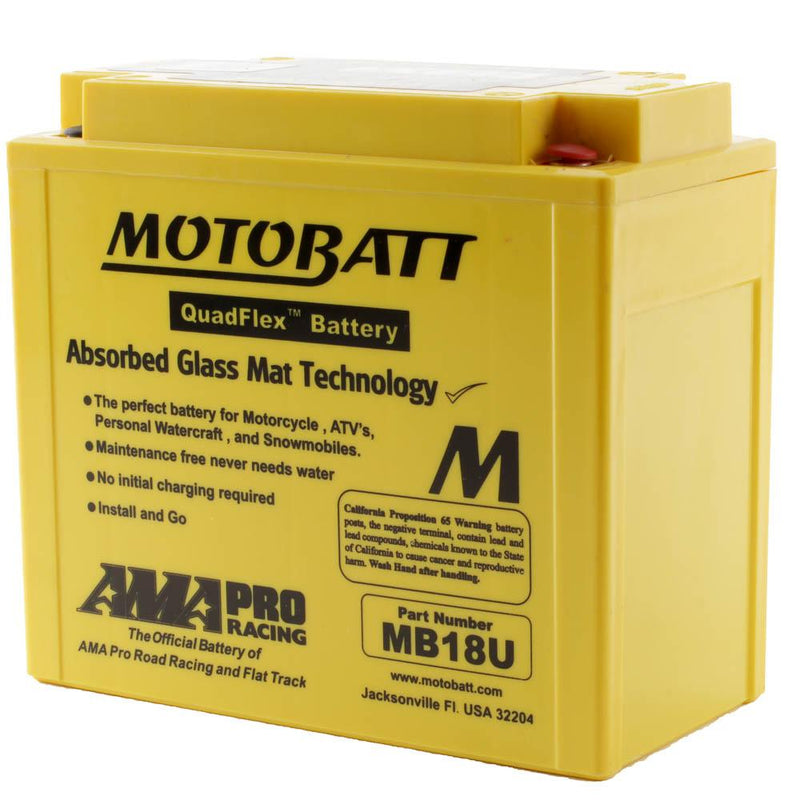 MB18U MOTOBATT QUADFLEX BATTERY (4PCS /CTN)