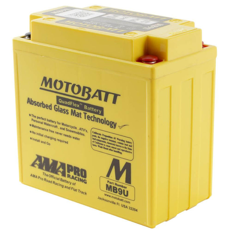 MB9U MOTOBATT QUADFLEX BATTERY (8PCS/CTN)