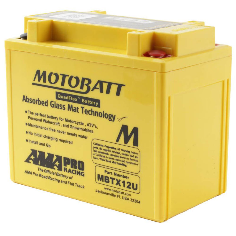 MBTX12U MOTOBATT QUADFLEX BATTERY (4PCS/CTN)