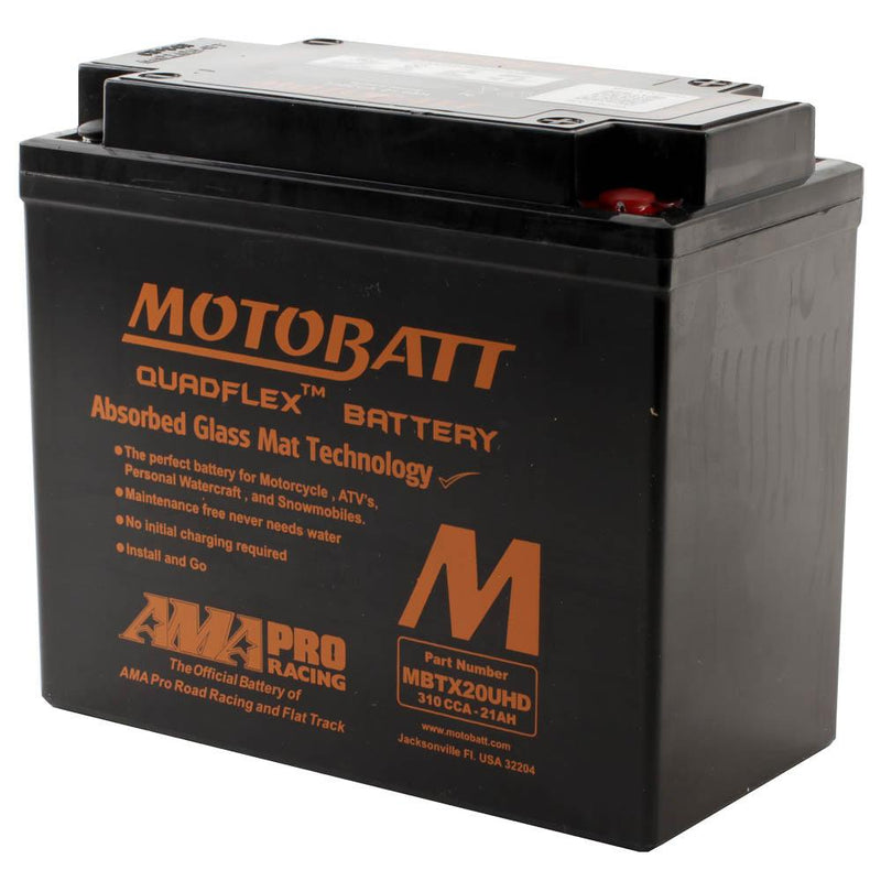 MBTX20UHD BLACK  MOTOBATT QUADFLEX BATTERY