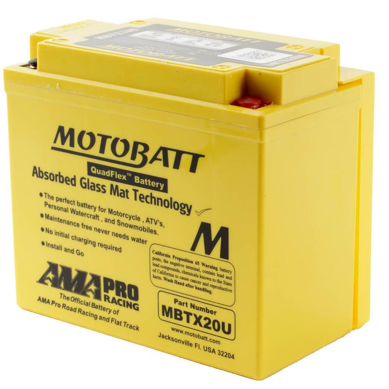 MBTX20U MOTOBATT QUADFLEX BATTERY (4PCS/CTN)