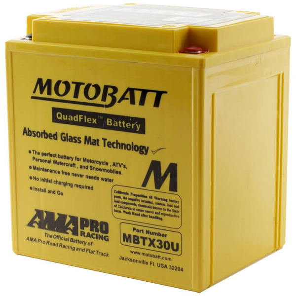 MBTX30U MOTOBATT QUADFLEX BATTERY (2PCS/CTN)