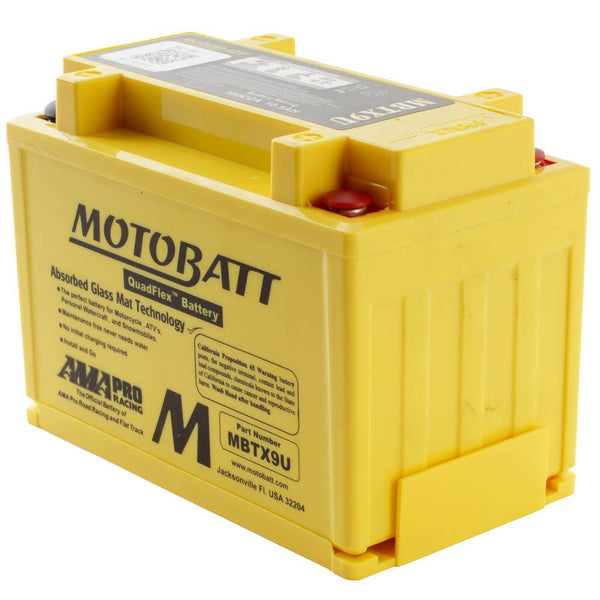 MBTX9U MOTOBATT QUADFLEX BATTERY (8PCS/CTN)