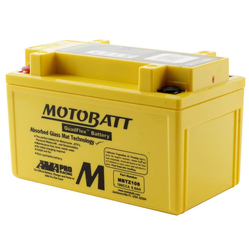 MBTZ10S MOTOBATT QUADFLEX BATTERY (8PCS/CTN)