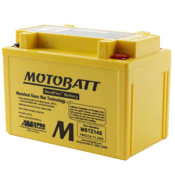 MBTZ14S MOTOBATT QUADFLEX BATTERY (8PCS/CTN)