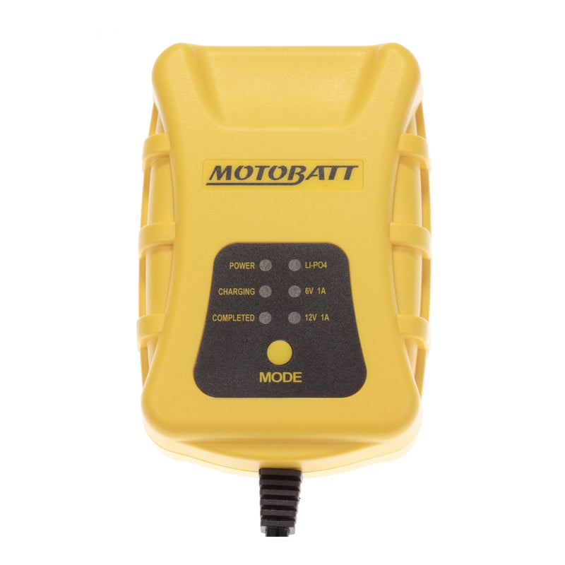 MOTOBATT CHARGER TECH 1 1.0 AMP 6v/12v LITH 4 STEP