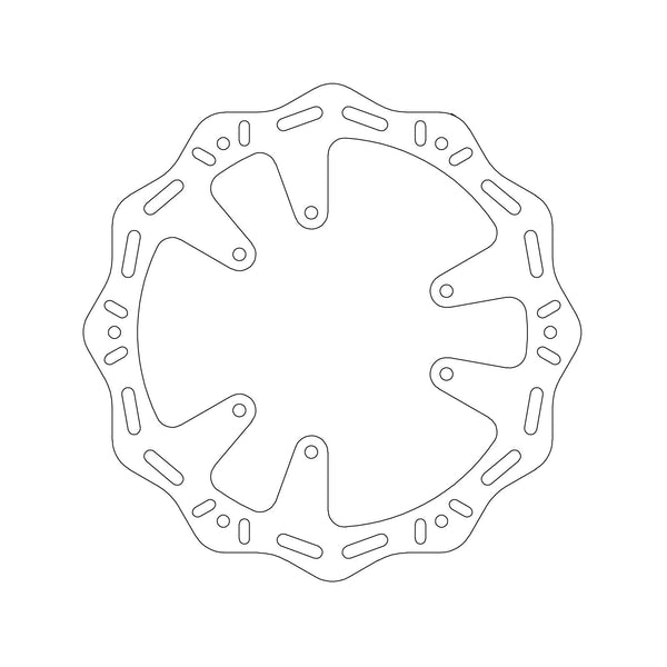 MTX HORNET BRAKE DISC SOLID WAVE TYPE - FRONT