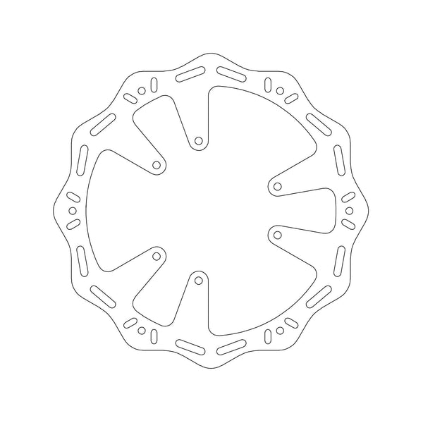 MTX HORNET BRAKE DISC SOLID WAVE TYPE - FRONT