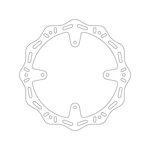 MTX HORNET BRAKE DISC SOLID WAVE TYPE - REAR