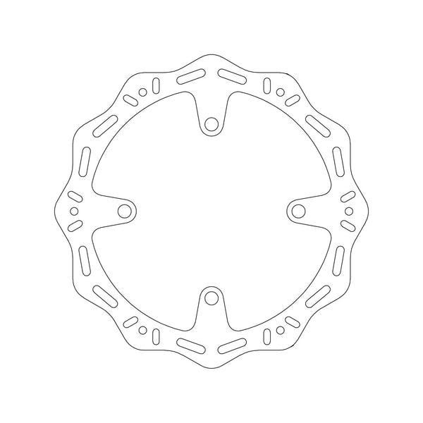MTX HORNET BRAKE DISC SOLID WAVE TYPE - REAR
