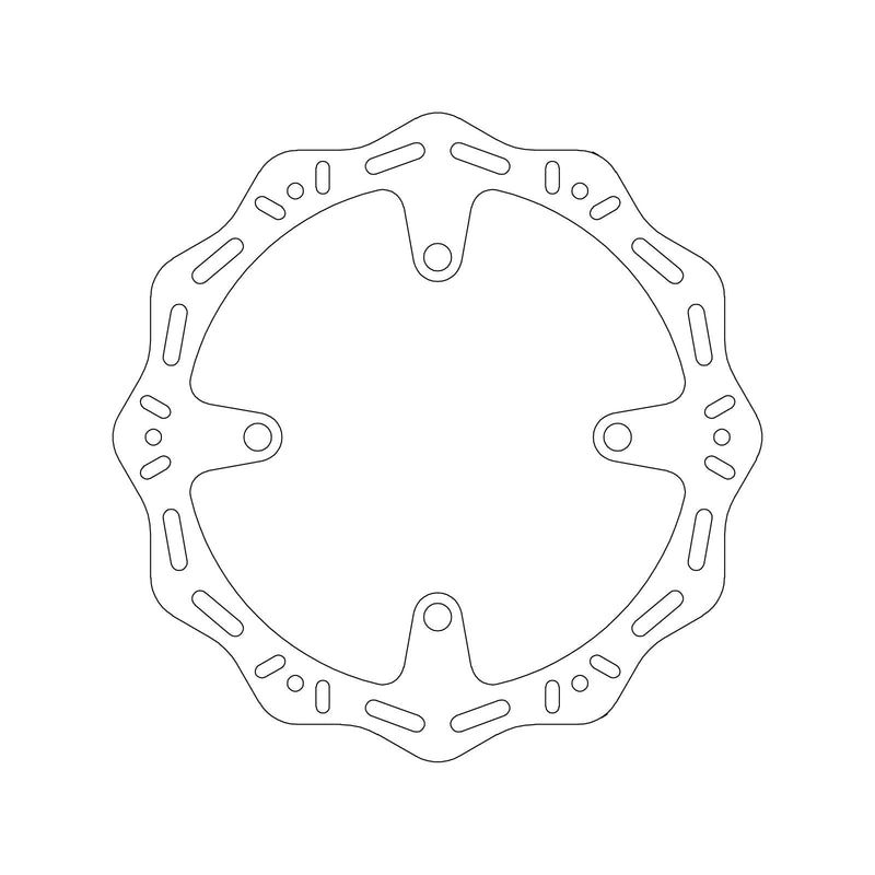 MTX HORNET BRAKE DISC SOLID WAVE TYPE - REAR