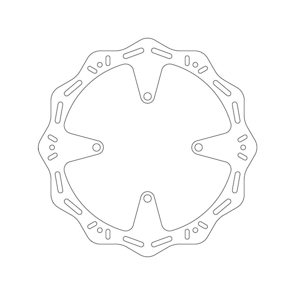 MTX HORNET BRAKE DISC SOLID WAVE TYPE - FRONT