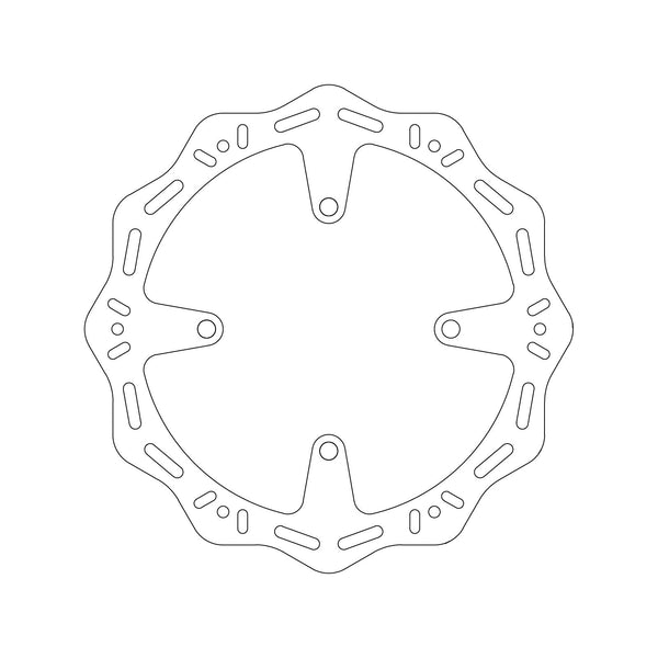 MTX HORNET BRAKE DISC SOLID WAVE TYPE - FRONT