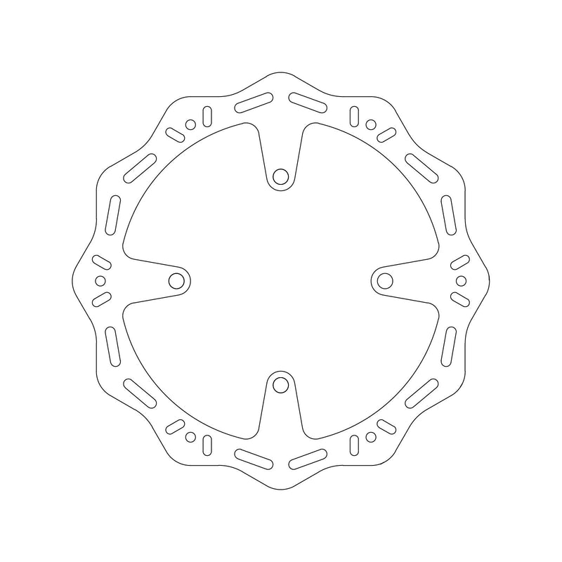 MTX HORNET BRAKE DISC SOLID WAVE TYPE - FRONT