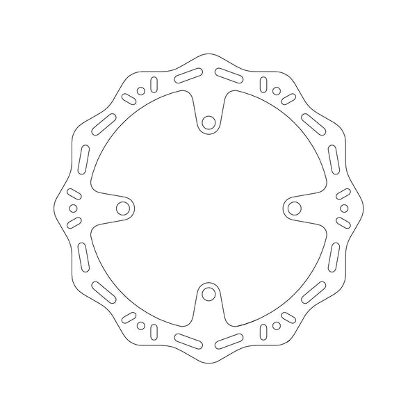 MTX HORNET BRAKE DISC SOLID WAVE TYPE - REAR