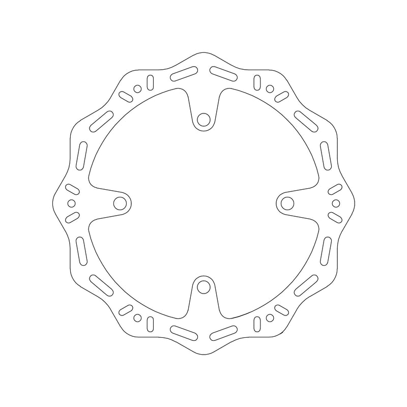 MTX HORNET BRAKE DISC SOLID WAVE TYPE - REAR