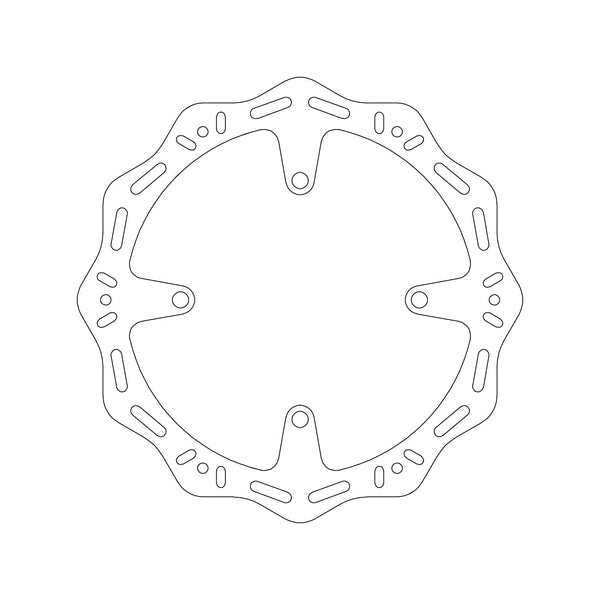 MTX HORNET BRAKE DISC SOLID WAVE TYPE - FRONT