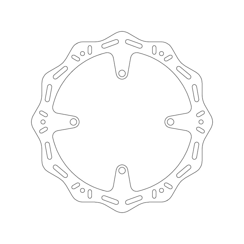 MTX HORNET BRAKE DISC SOLID WAVE TYPE - FRONT