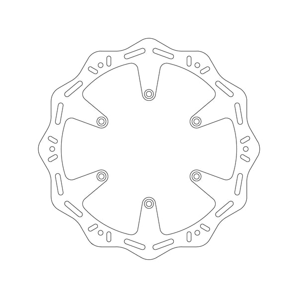 MTX HORNET BRAKE DISC SOLID WAVE TYPE - FRONT