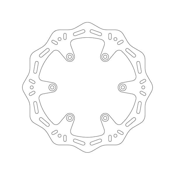 MTX HORNET BRAKE DISC SOLID WAVE TYPE - REAR