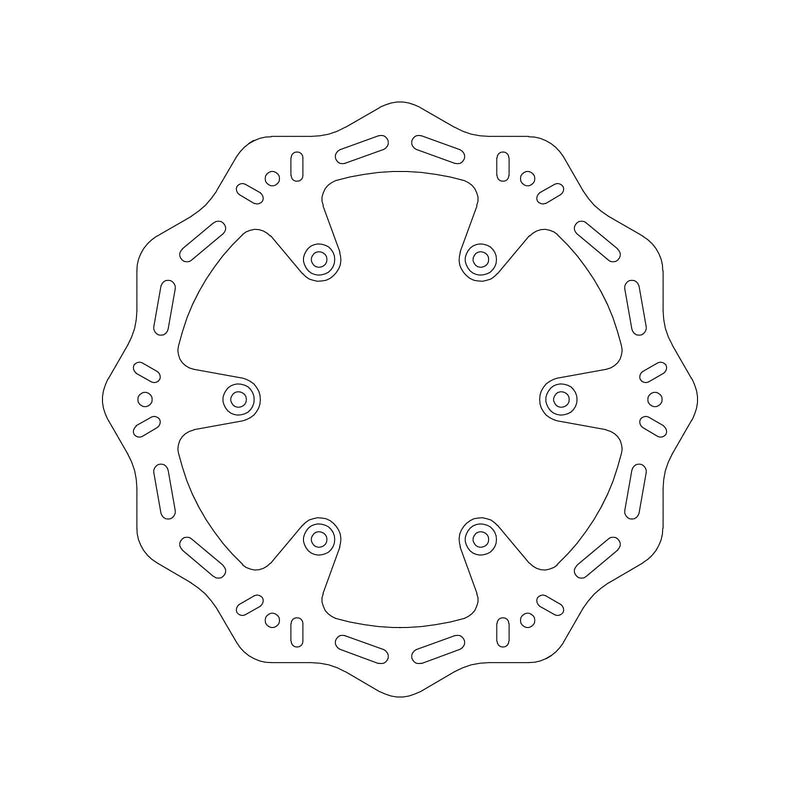 MTX HORNET BRAKE DISC SOLID WAVE TYPE - REAR