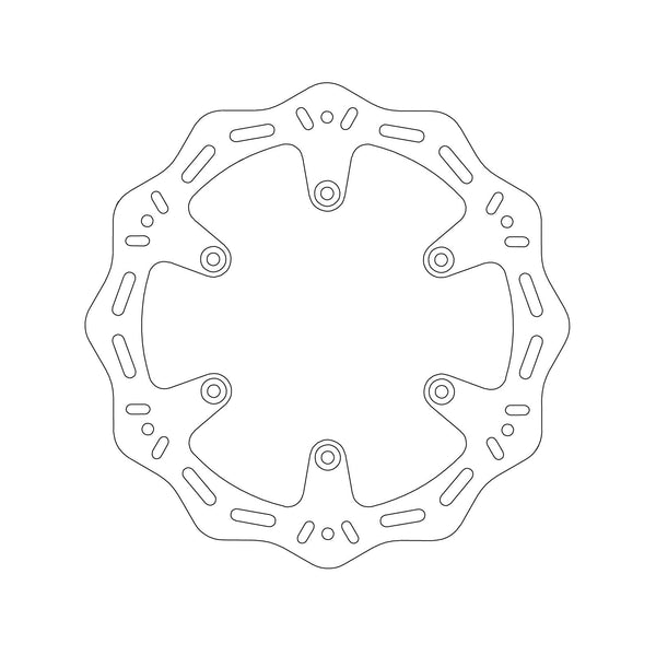 MTX HORNET BRAKE DISC SOLID WAVE TYPE - REAR
