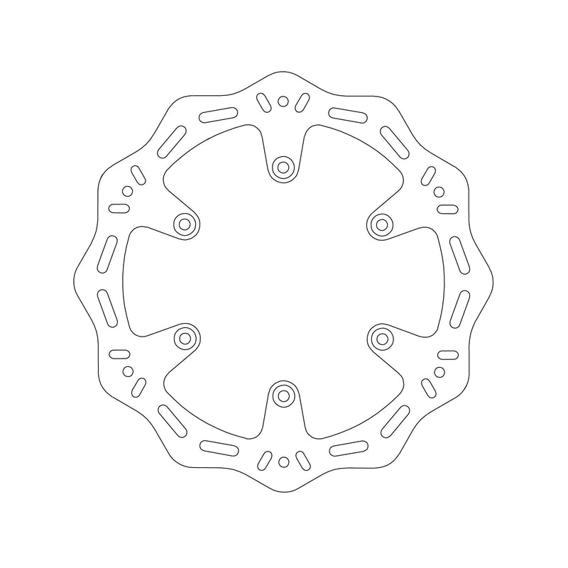 MTX HORNET BRAKE DISC SOLID WAVE TYPE - REAR