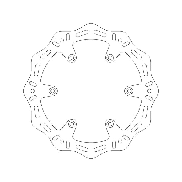 MTX HORNET BRAKE DISC SOLID WAVE TYPE - REAR