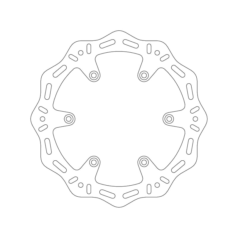 MTX HORNET BRAKE DISC SOLID WAVE TYPE - REAR