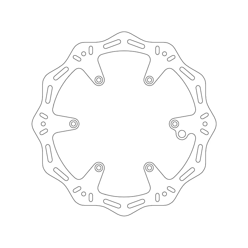 MTX HORNET BRAKE DISC SOLID WAVE TYPE - FRONT