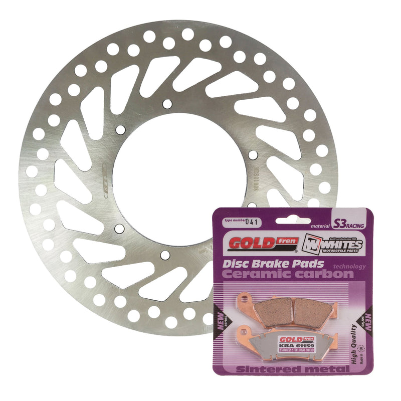 BRAKE ROTOR & PAD FRONT KIT - HON CRF450R 02-14