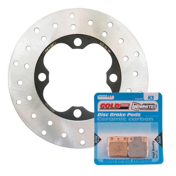 BRAKE ROTOR & PAD FRONT KIT - HON TRX420FA 09-13