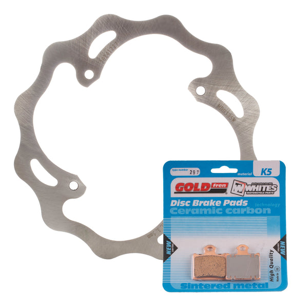 BRAKE ROTOR & PAD REAR KIT - KTM 85 SX 11-19 - WAVE