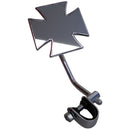 Whites Mirror Maltese Cross Chrome Clamp On