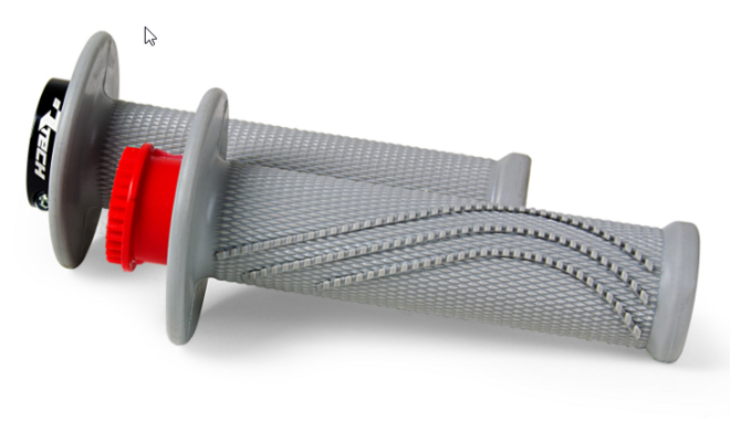 Rtech Handlebar Grips R20 Lock On Grey