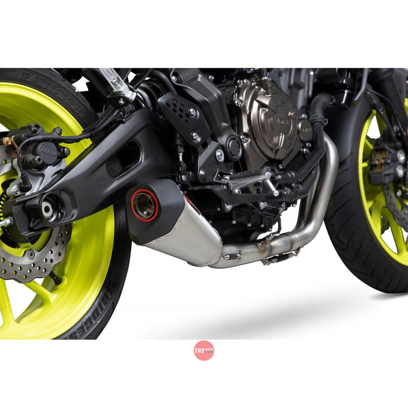 Yamaha MT 07 2014-2020 Exhaust De-cat System Serket Taper Brushed Stainless