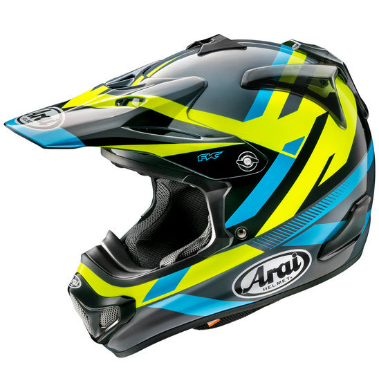 Arai VX-PRO 4 MACHINE Blue/Yellow Size Medium 57cm 58cm Off Road Helmet