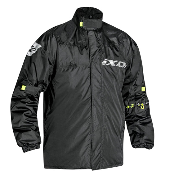 Ixon MADDEN Black / Bright Yellow Rain Jacket Size XL