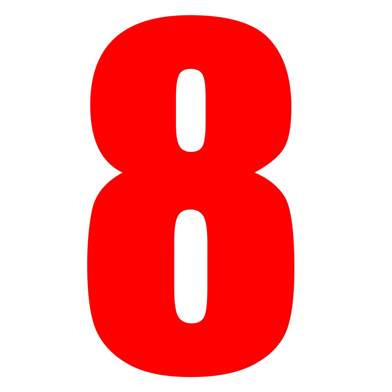 Whites Race Number 6in Vinyl