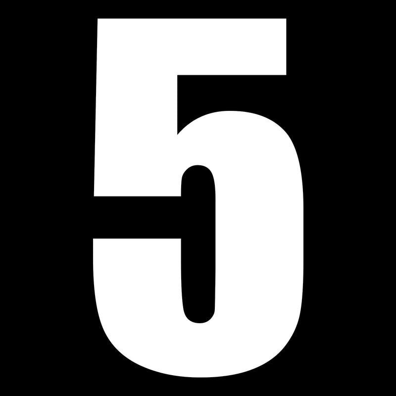 Whites Race Number 6in Vinyl