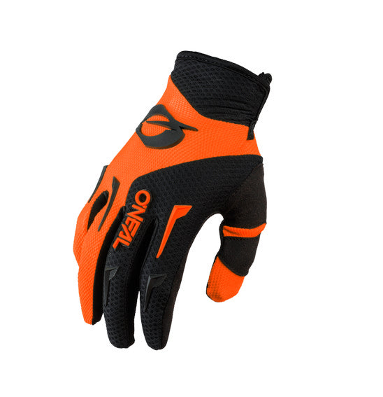 Oneal Element Orange Black Size Youth (05) Medium Off Road Gloves