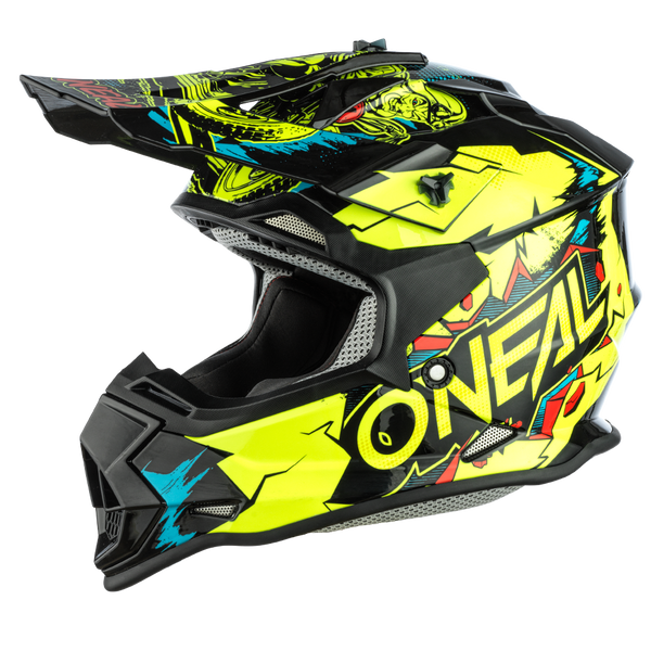 O'Neal 2SRS Villain Neon Yellow Size Youth Medium 51cm 52cm Off Road Helmet